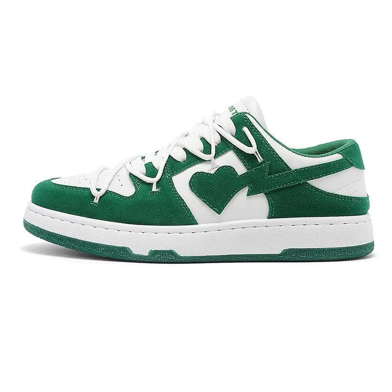 GREEN HEART SNEAKERS