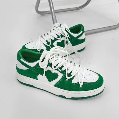 GREEN HEART SNEAKERS