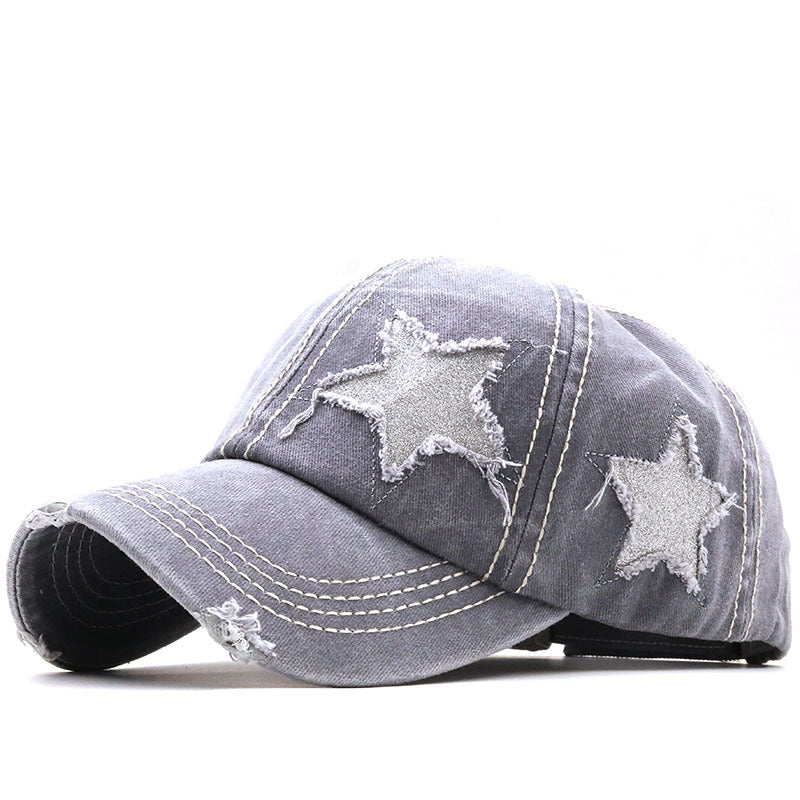 Y2K Stars Washed Cap